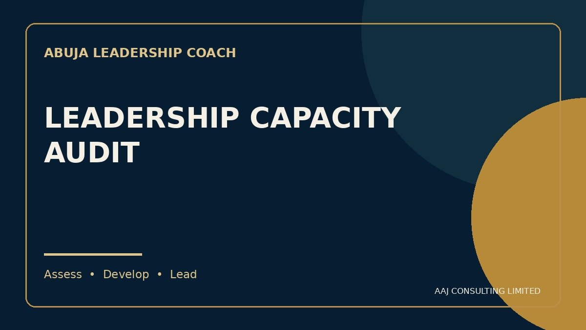 Leadership Identity & Capacity Audit cover